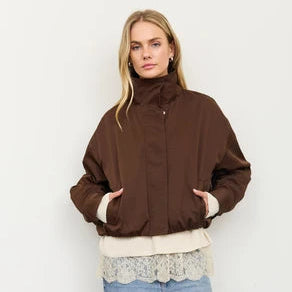 Lucille Mock Neck Jacket