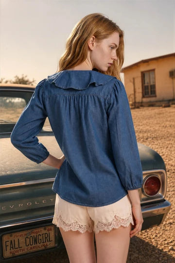 Chandler Chambray Top