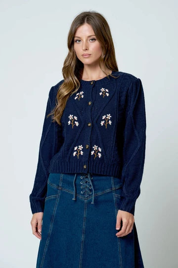 Andie Embroidered Cardigan