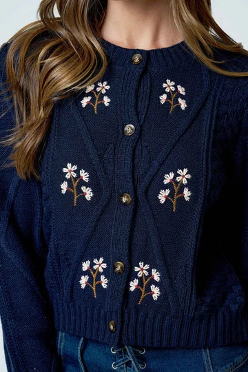 Andie Embroidered Cardigan