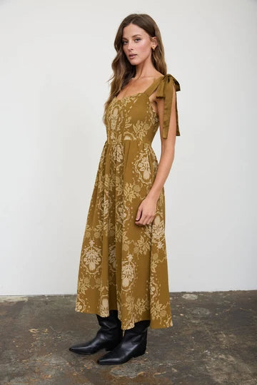 Chloe Medallion Midi Dress