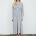 Leanne Striped Shirt Dress