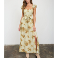 Daphne Wildflower Romance Corset Midi Dress