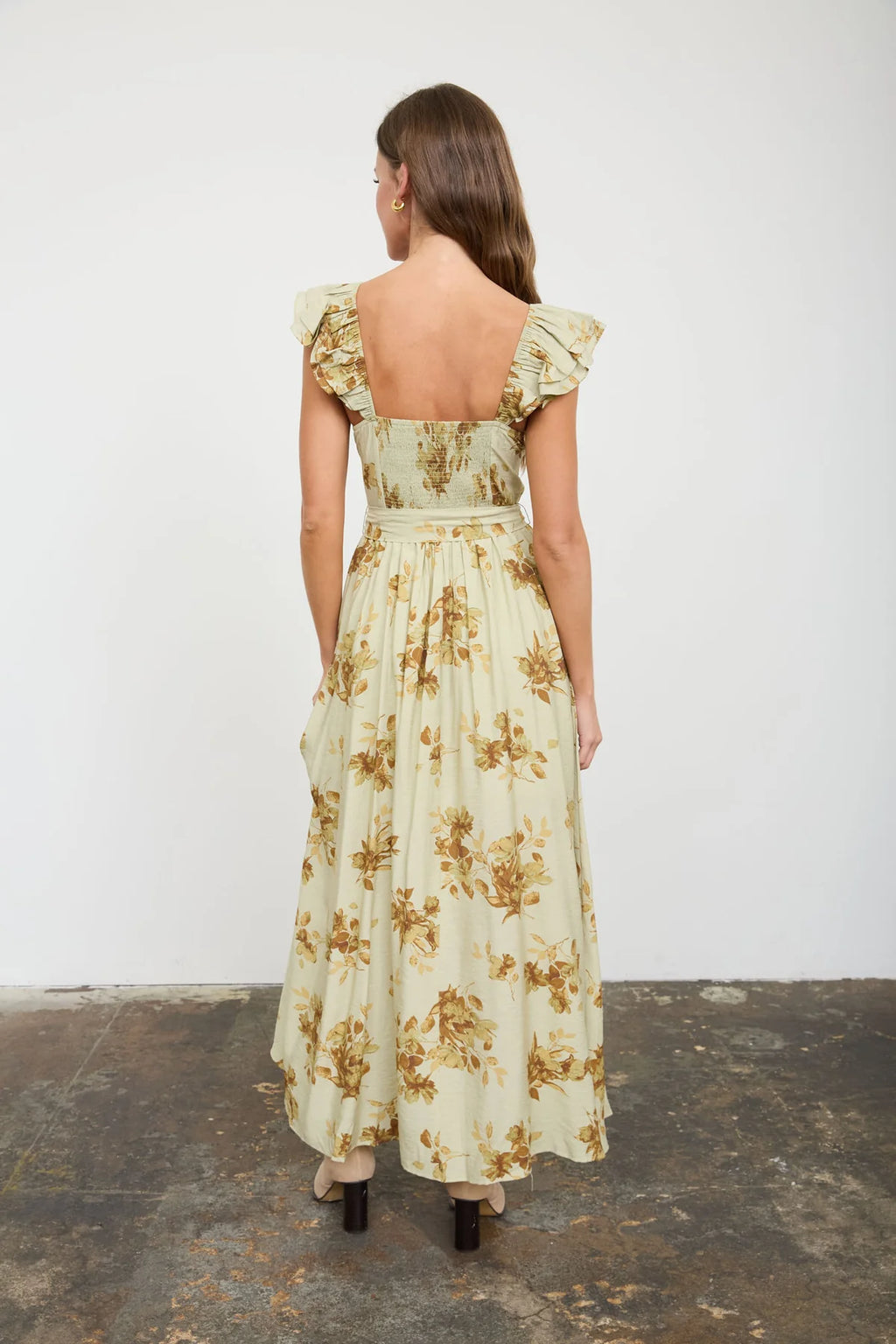 Daphne Wildflower Romance Corset Midi Dress