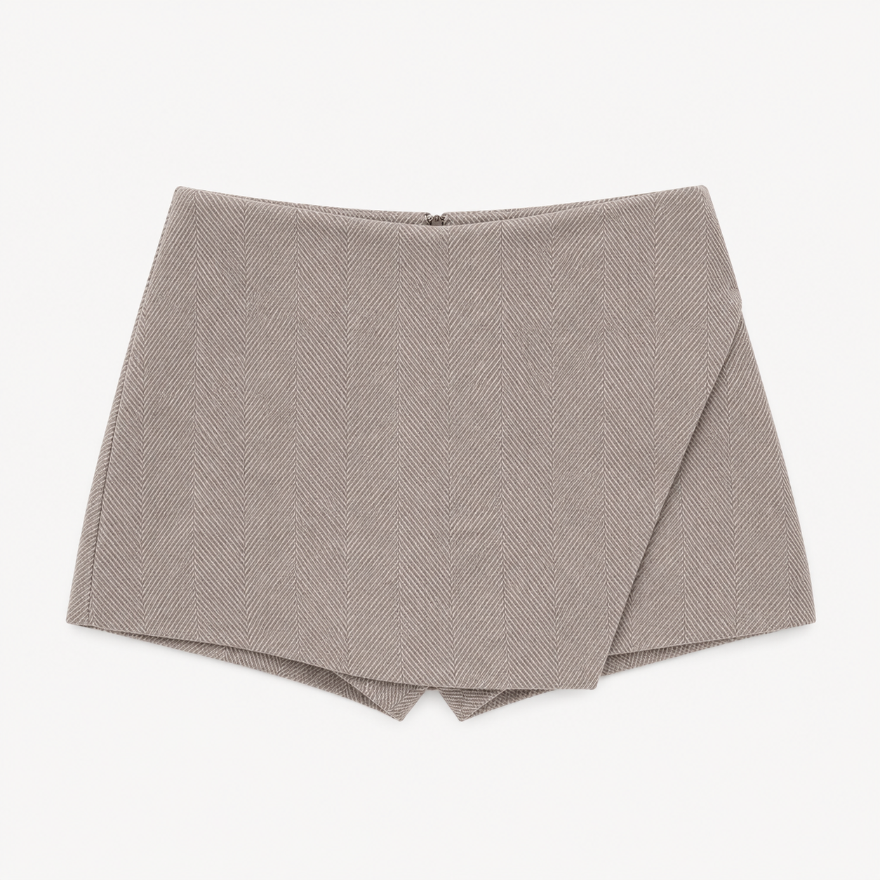 Janice Herringbone Weave Skort