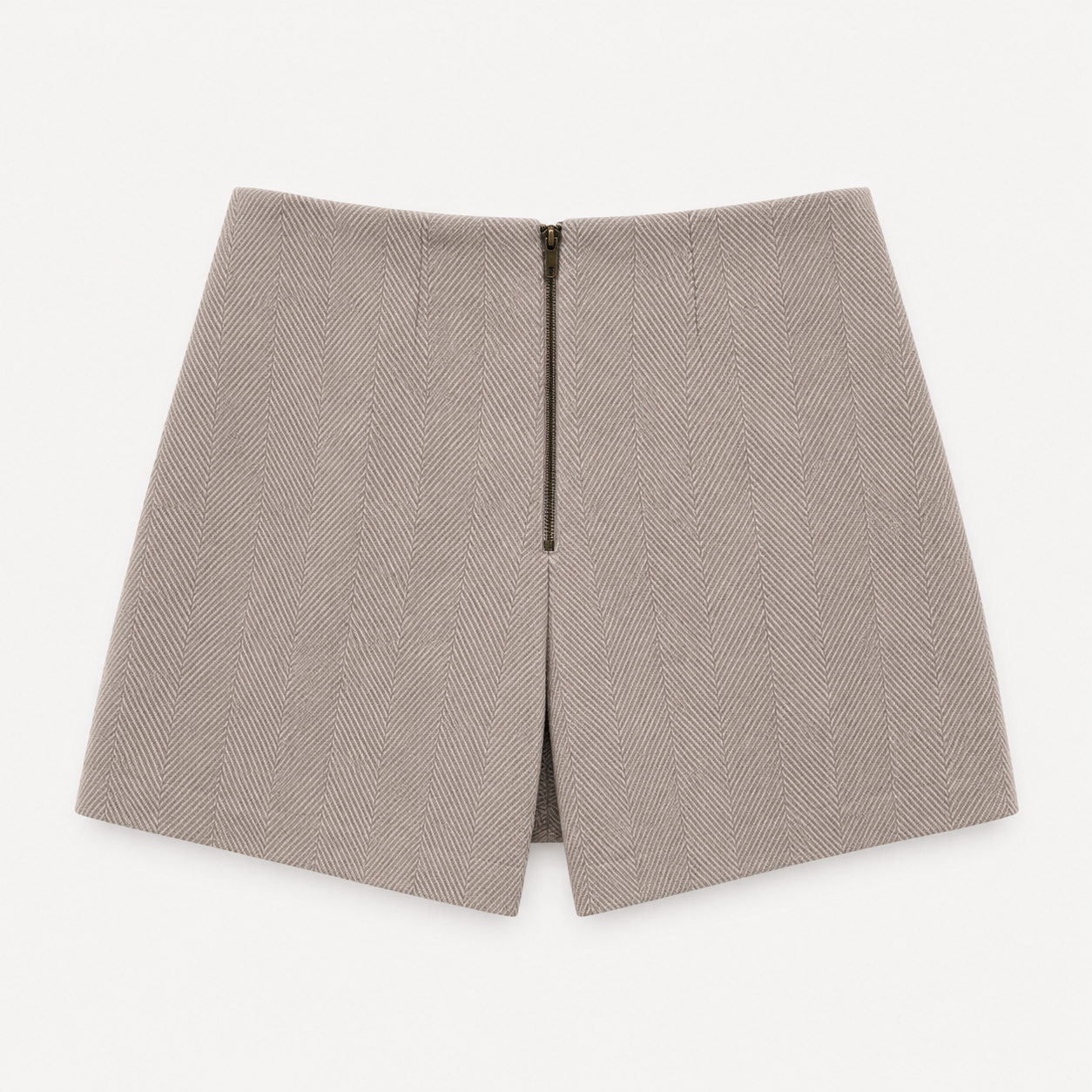 Janice Herringbone Weave Skort