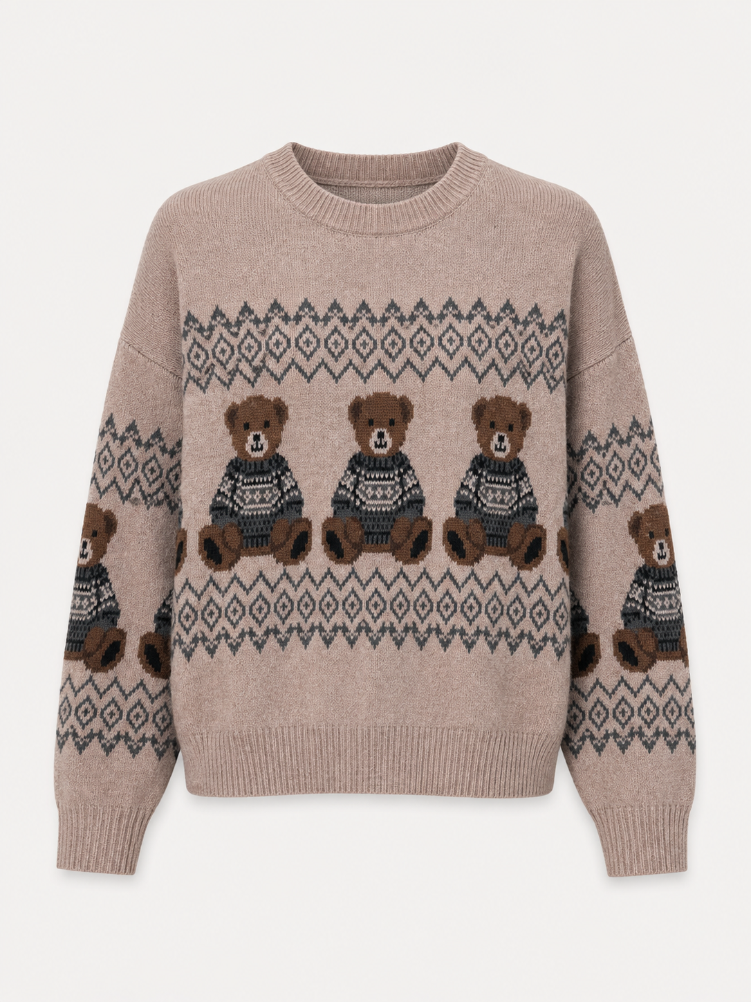 Cozy Bear Crew Neck Sweater