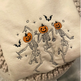 Dancing Skeleton Heads Halloween Sweatshirt