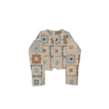 Gwen Patchwork Slate Linen Jacket