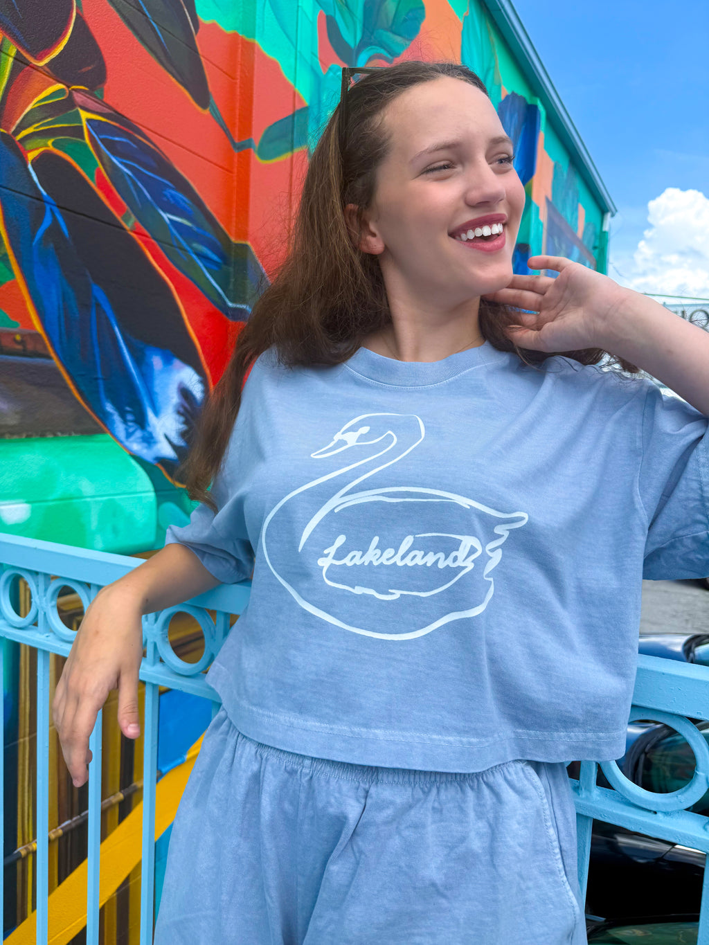 Lakeland Swan Set Crop Top