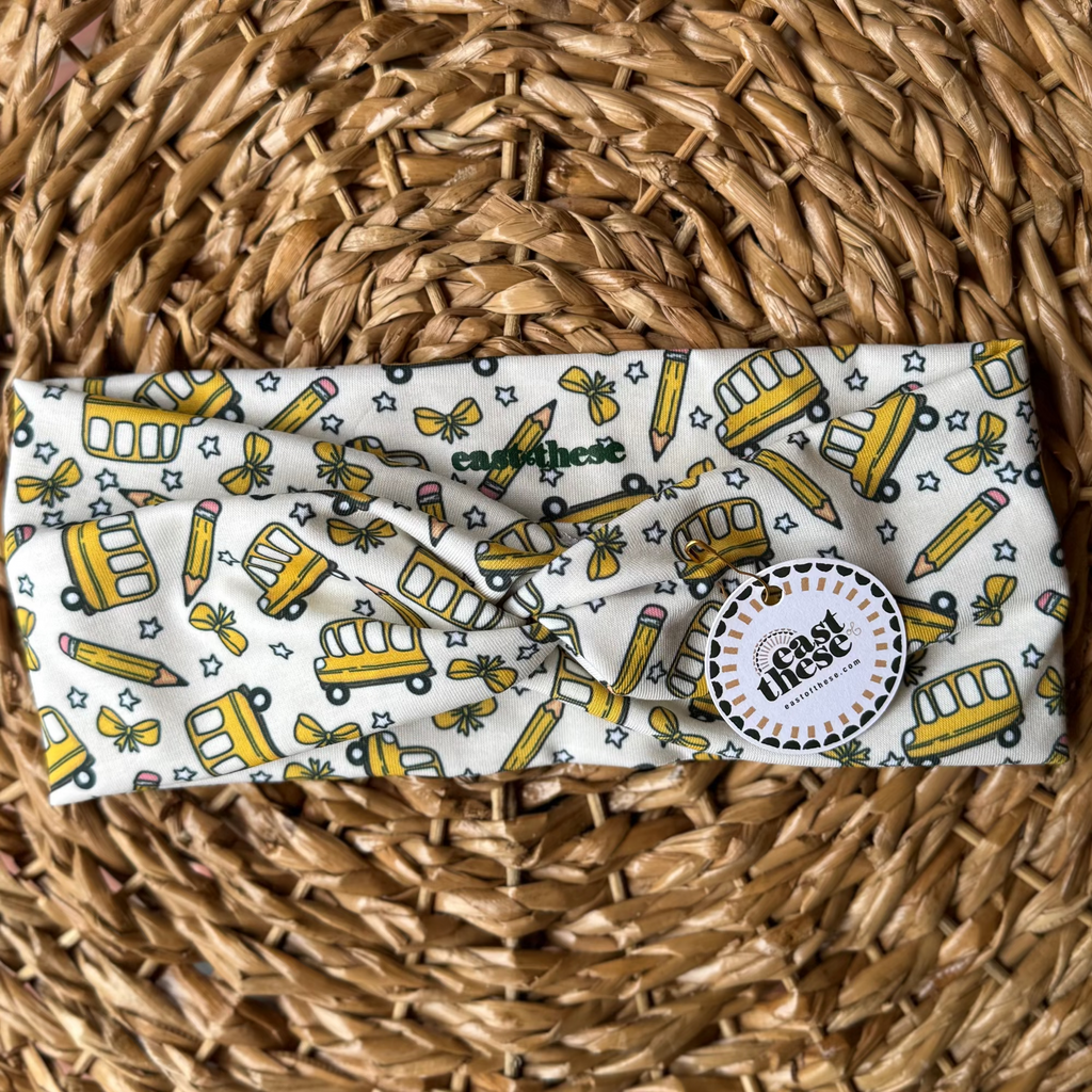 Back To School Twist Turban Headbands