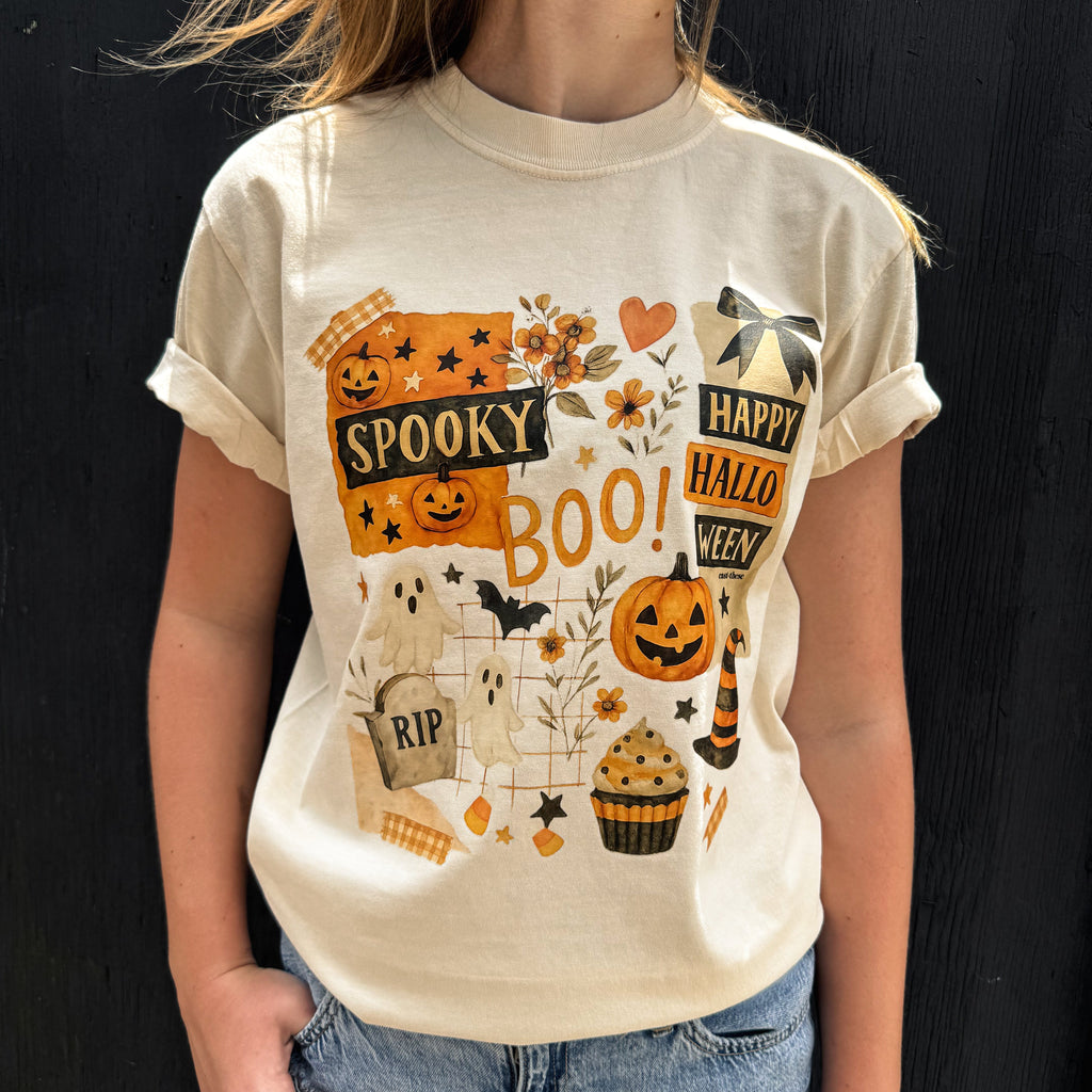 Halloween Collage Tee- CLEARANCE