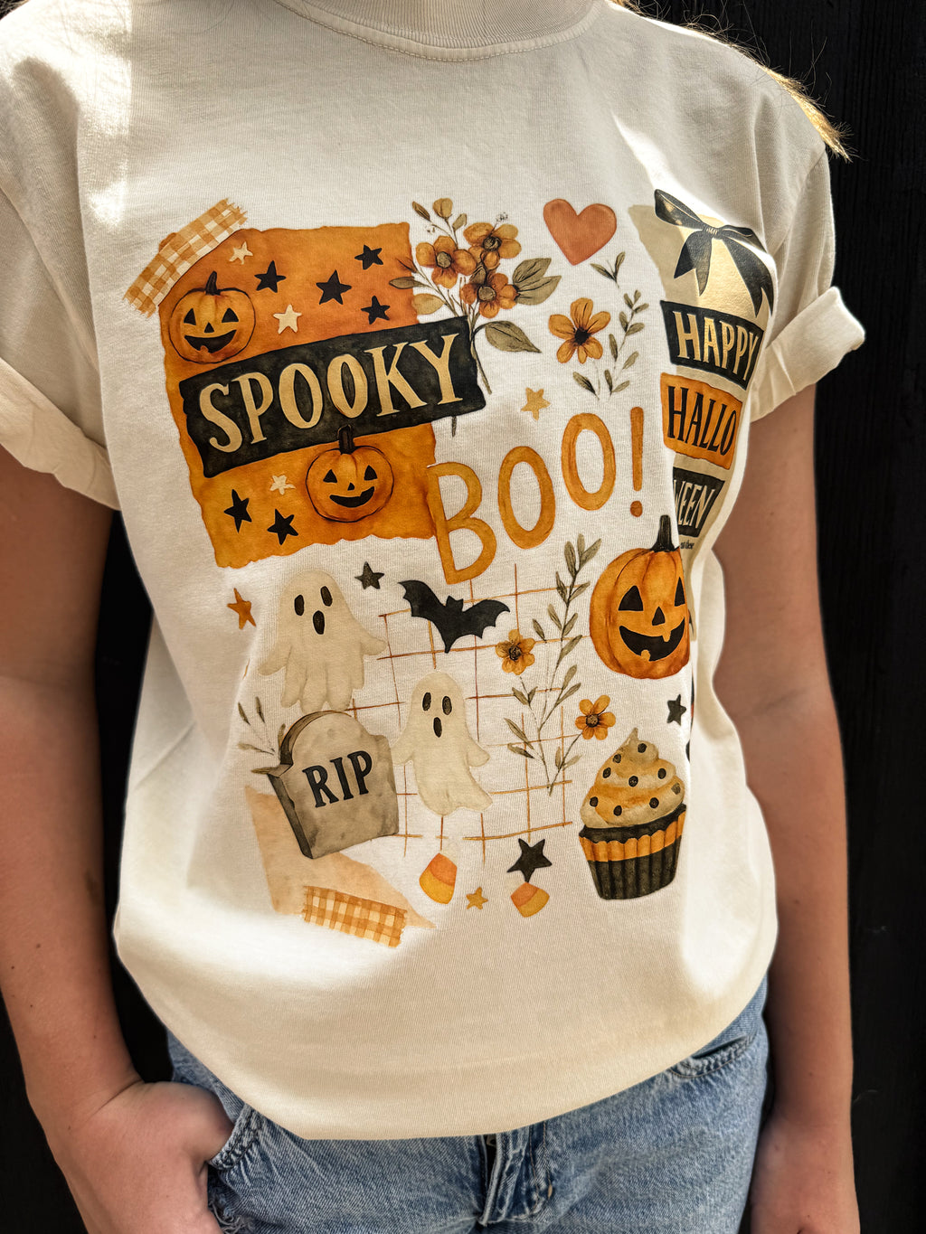 Halloween Collage Tee- CLEARANCE