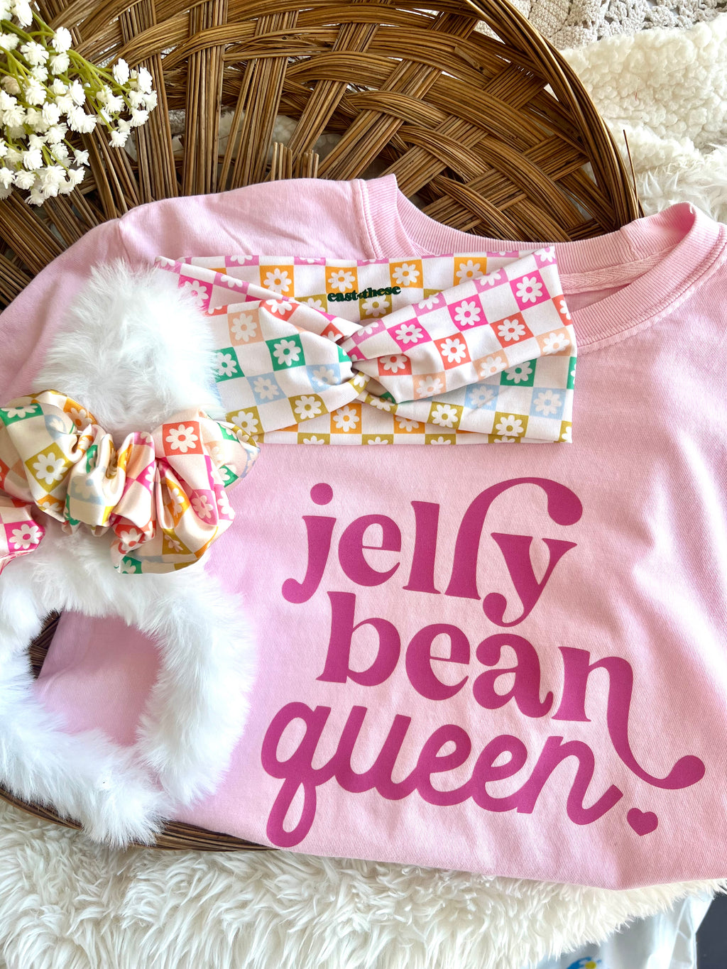 Jelly Bean Queen Spring Tshirt for Easter Candy Lovers