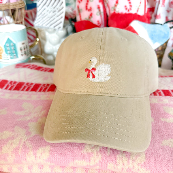 Holiday Swan Stamp Hat