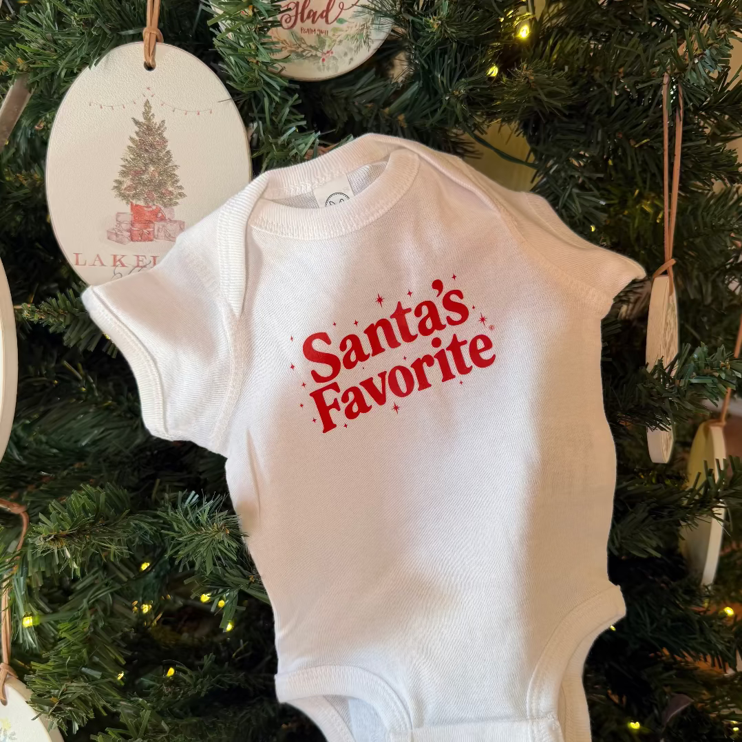 Santa's Favorite Baby Onesie