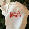 Santa's Favorite Baby Onesie