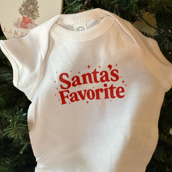 Santa's Favorite Baby Onesie