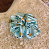 Little Cutie Orange Oversized Satin Scrunchie
