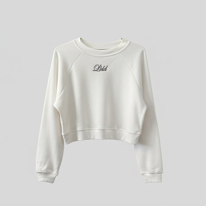 Lakeland (LKLD) Cursive Crop Sweatshirt