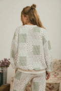 Jemma Patchwork Floral Quilted Knit Pullover - 2 Colors