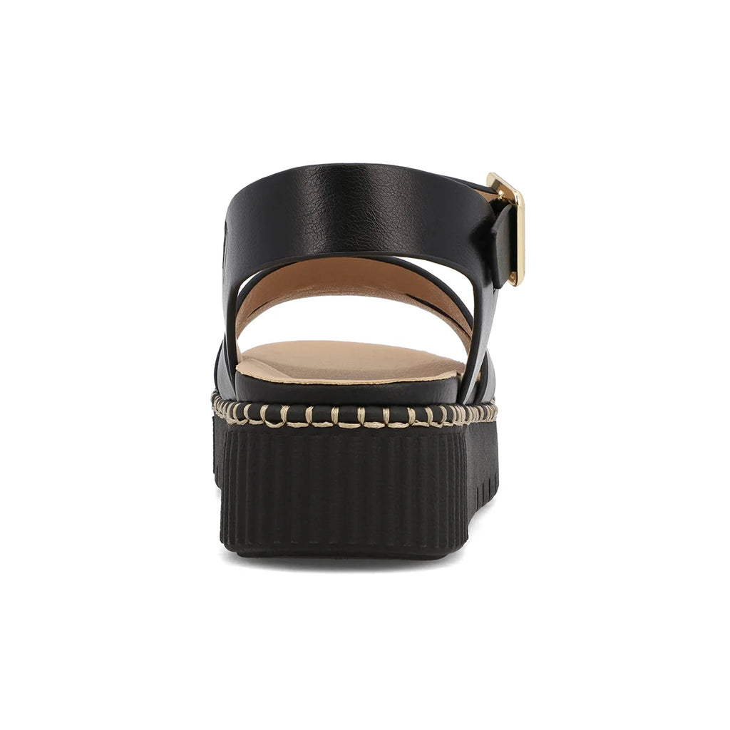 Jacklyn Sandal – Black Textured