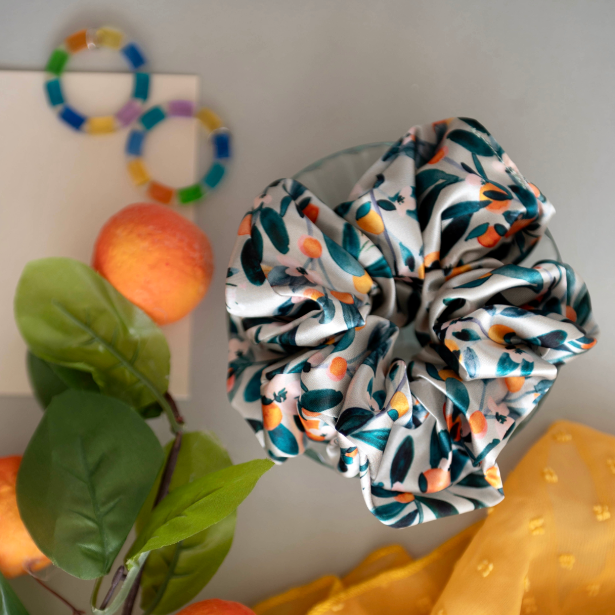 Clementine Oversized Satin Scrunchie