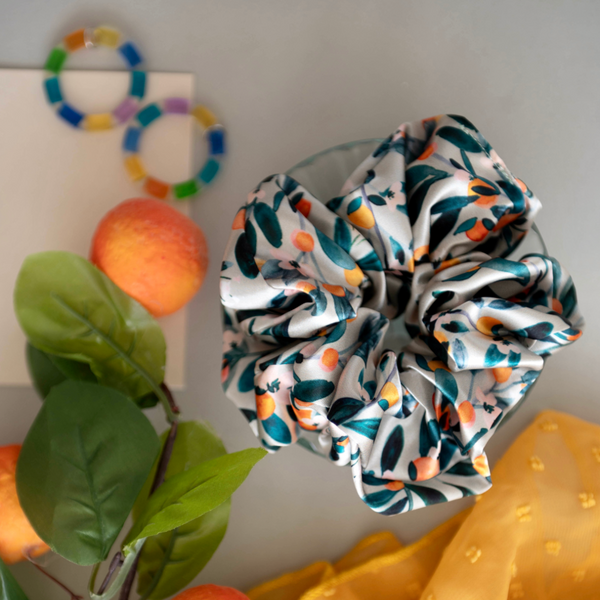 Clementine Oversized Satin Scrunchie