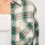 Plaid Button Down Shirt Dress