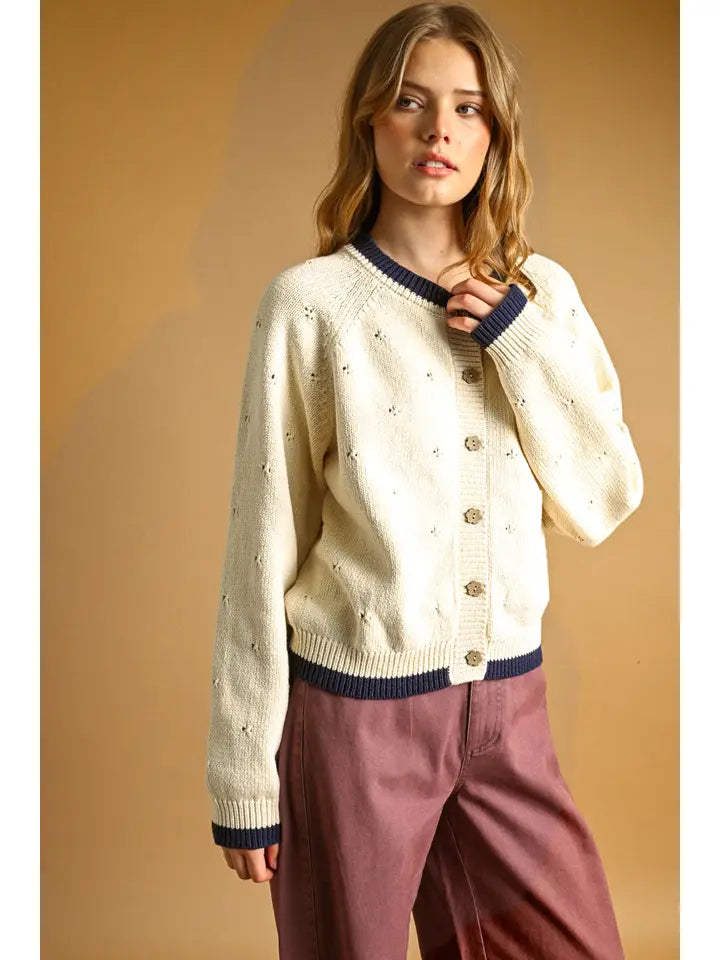 Pamela Pointelle Cardigan