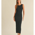 Riley Patterned Rib Knitted Long Dress