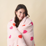 Cozy Dreams Luxe Blanket-Lil' Hearts