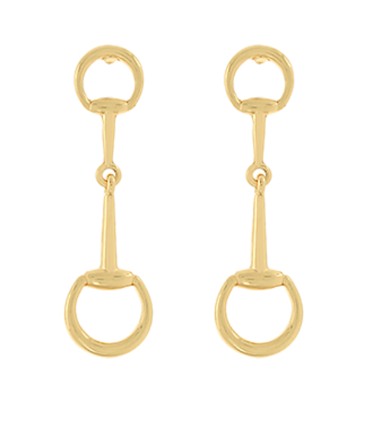 Horsebit Drop Earrings