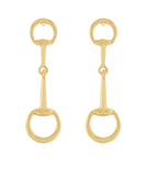 Horsebit Drop Earrings
