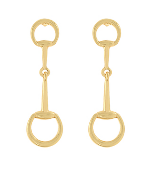 Horsebit Drop Earrings