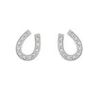 Studded Horseshoe Earrings