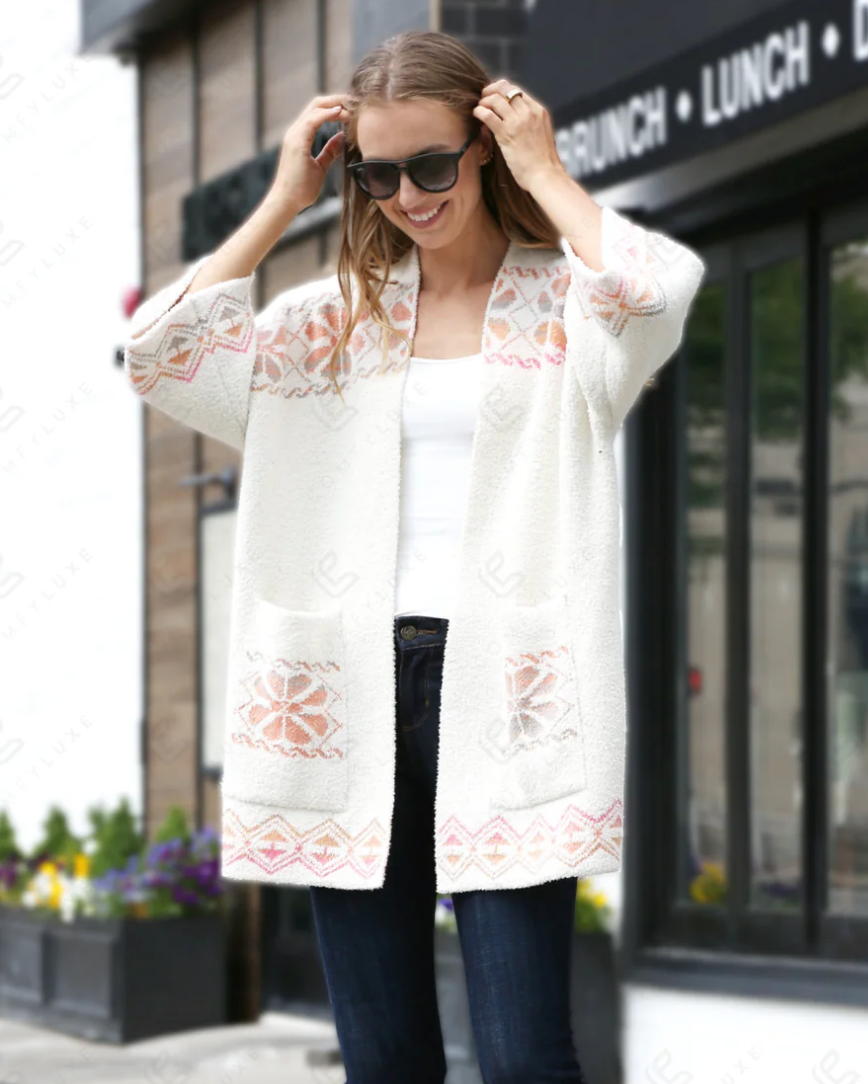 Lux Short Sleeve Cozy Cardigan