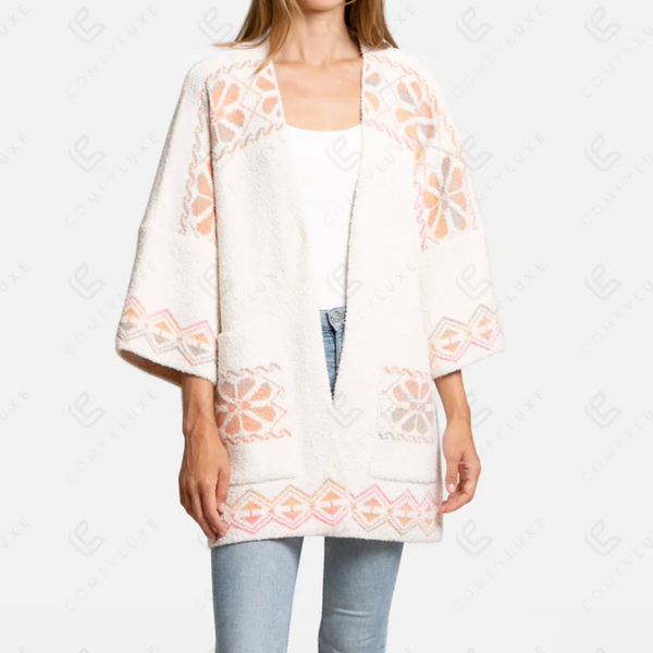Lux Short Sleeve Cozy Cardigan