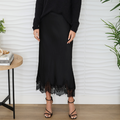 Lucia Lace Hem Maxi Skirt