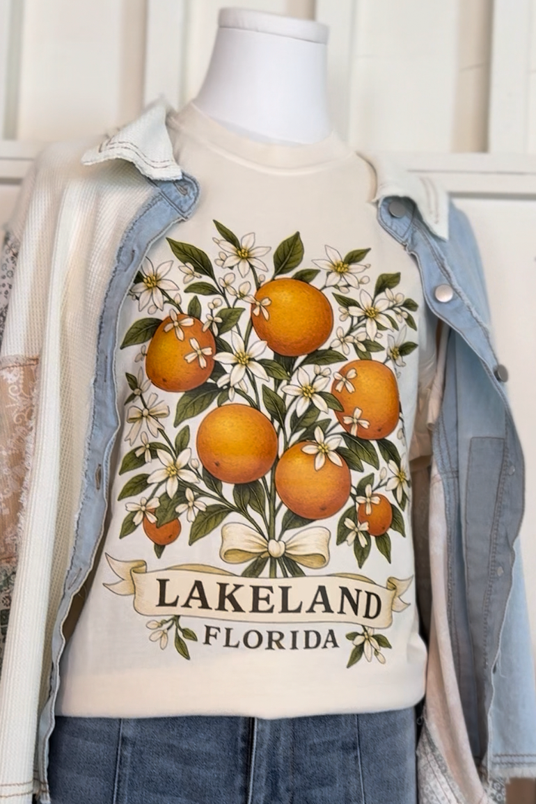 Lakeland Orange Bouquet Tee