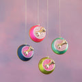 Pink Puppy Dog Bowl Ornament