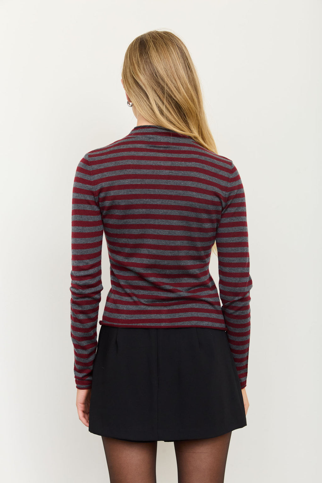 Frankie Raw Edge Striped Cardigan