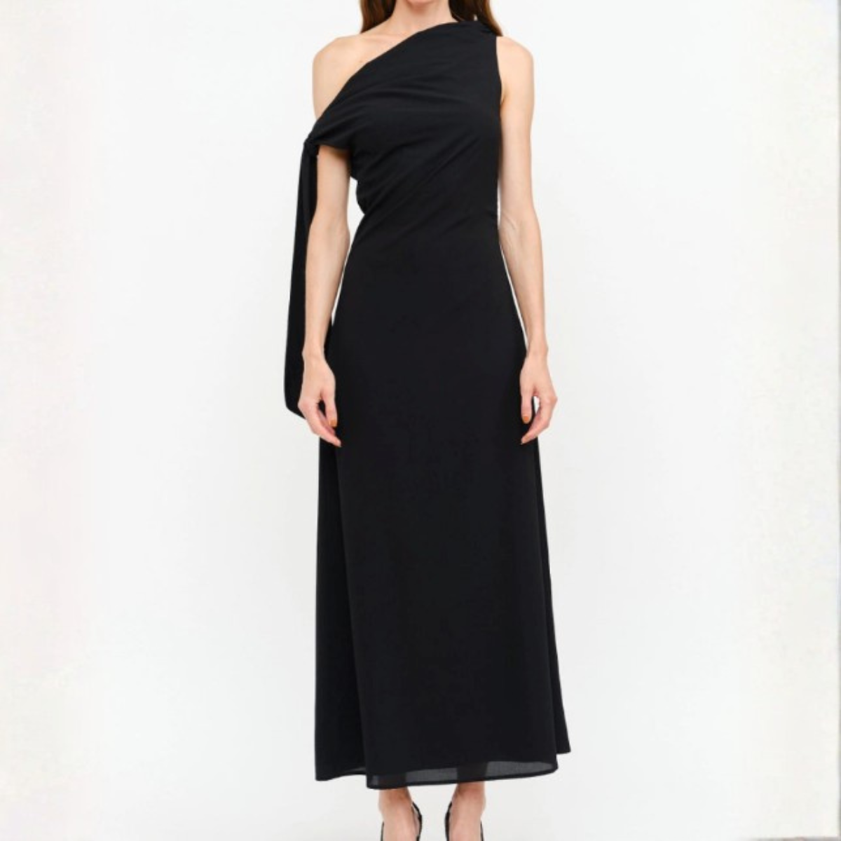 Remie Tie-Shoulder Midi Dress