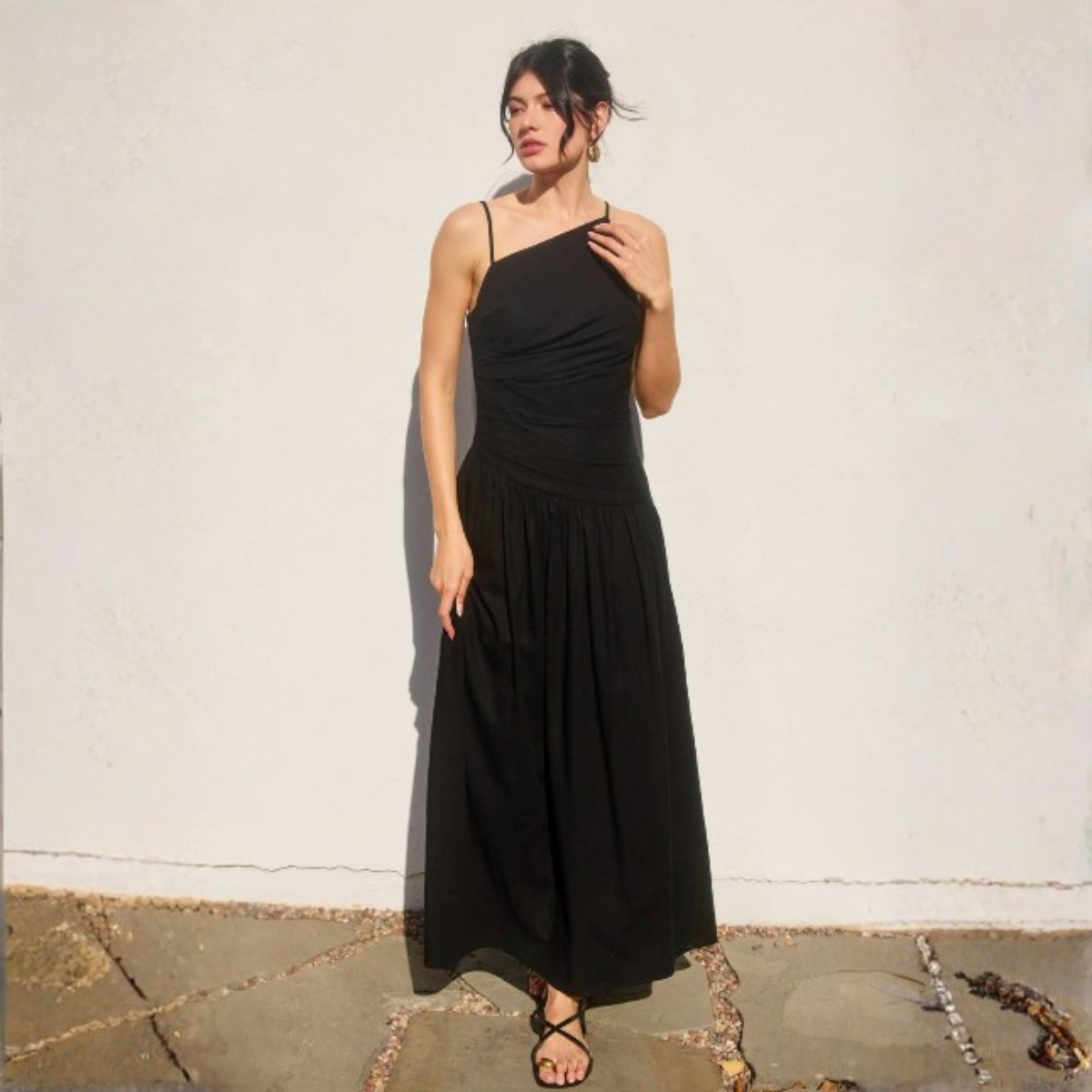 Giselle Drop-Waist Maxi Dress