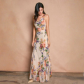 Gianna Cowl-Neck Maxi Dress