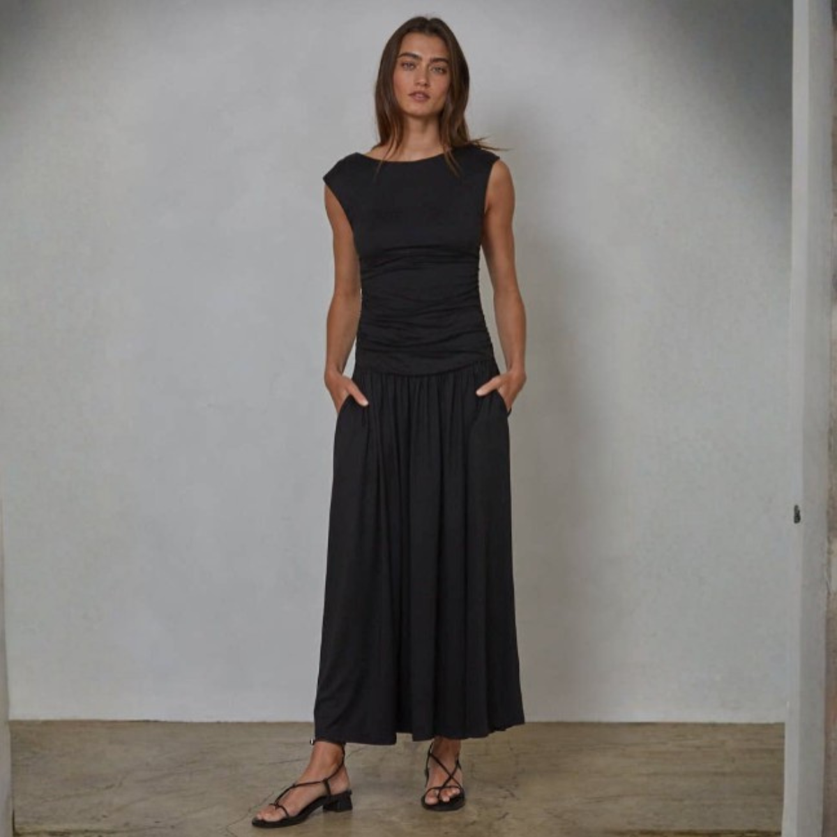 Camille Ruched Maxi Dress