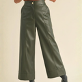 Hattie Olive Crop Pants