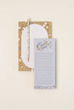 Blossom List Notepad - Blue Floral To-Do List