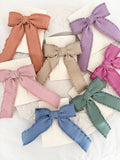 Ruffle Bow Colorful Hair Clips (CEZA)