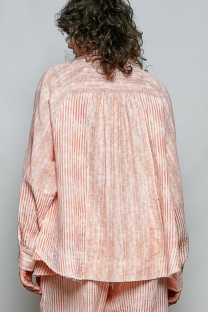 Raegan Woven Stripes Top